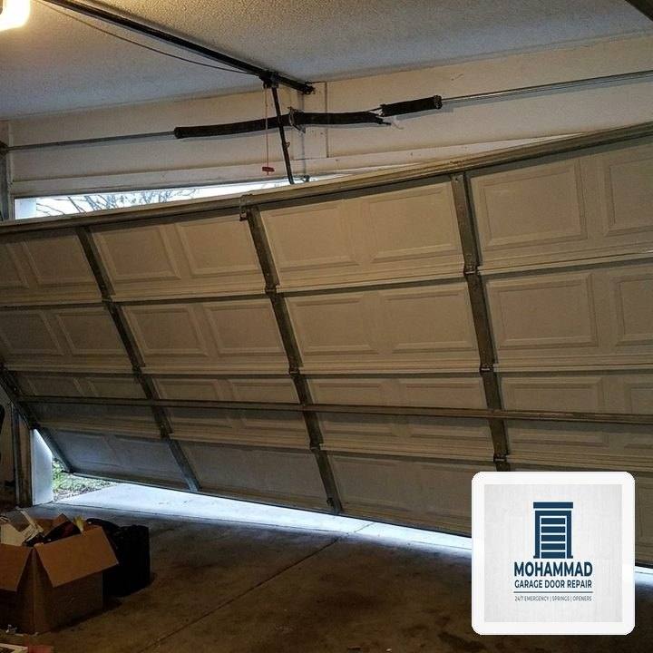 Off-Track Garage Door Emergency Realignment & Laser Calibration in Franklin, MA